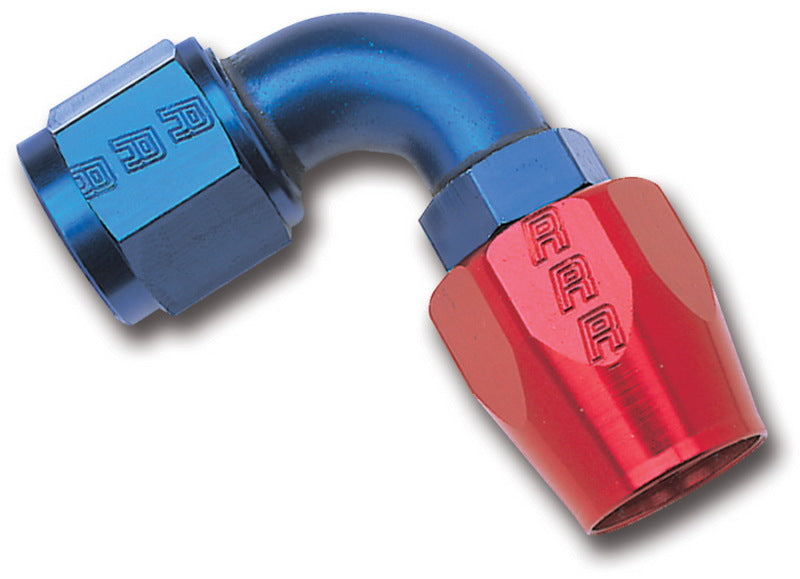 
                      
                        Russell Performance -8 AN Red/Blue 90 Degree Full Flow Hose End
                      
                    