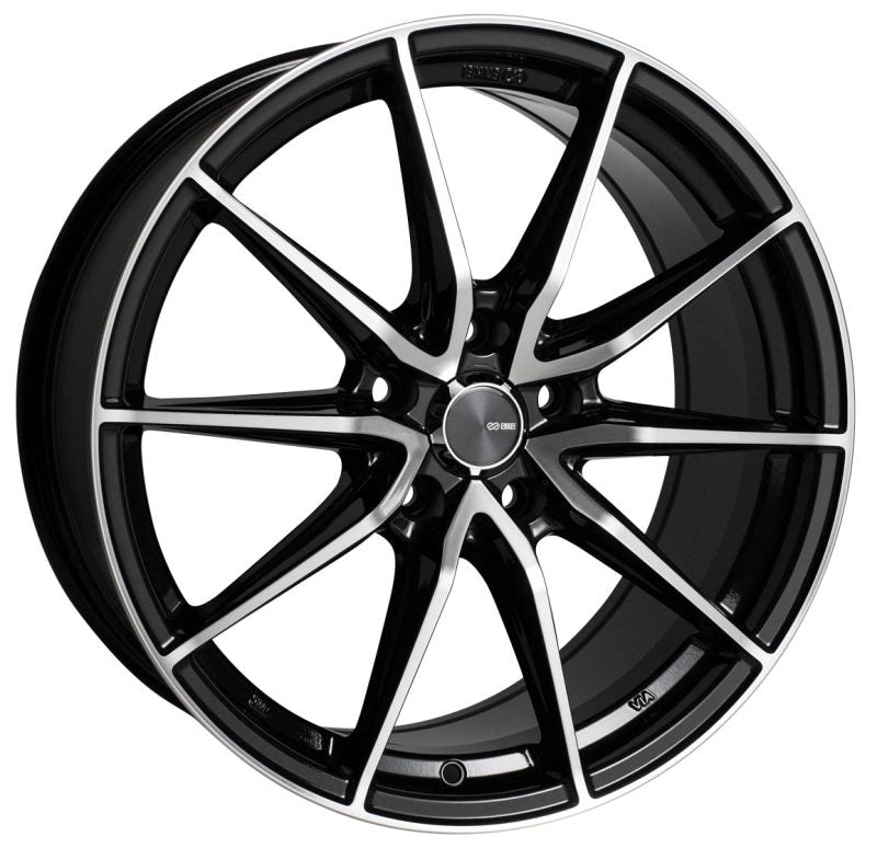 Enkei DRACO 16x7 5x114.3 45mm Offset 72.6 Bore Black Machined Wheel