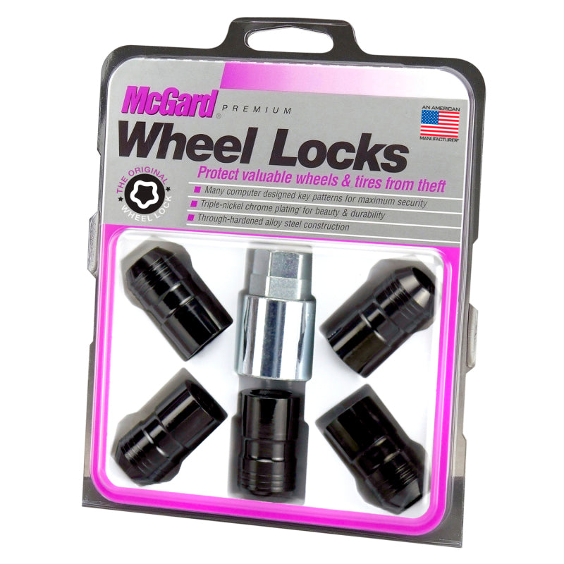 
                      
                        McGard Wheel Lock Nut Set - 5pk. (Cone Seat) M14X1.5 / 22mm Hex / 1.639in OAL - Black
                      
                    