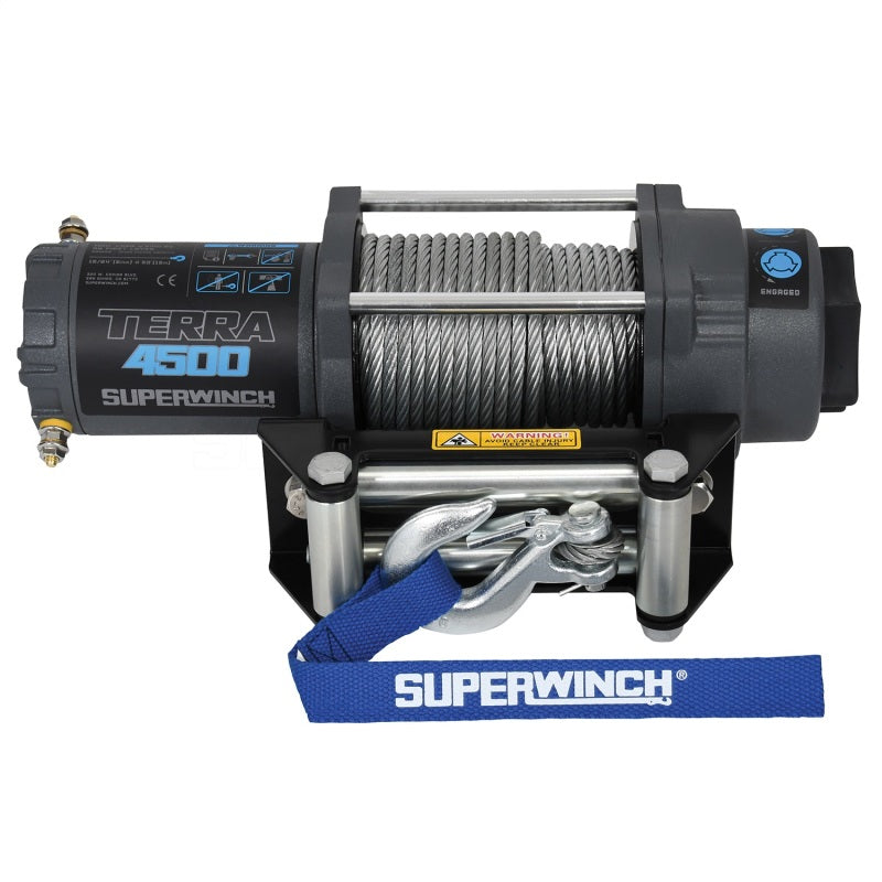 
                      
                        Superwinch 4500 LBS 12V DC 15/64in x 50ft Steel Rope Terra 4500 Winch - Gray Wrinkle
                      
                    