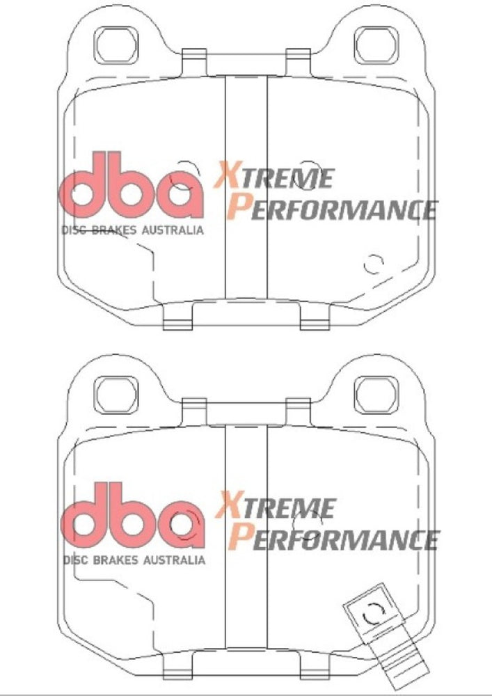 
                      
                        DBA 03-06 EVO / 04-09 STi / 03-07 350Z Track Edition/G35 w/ Brembo XP650 Rear Brake Pads
                      
                    