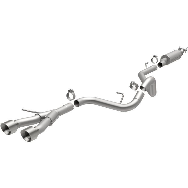 MagnaFlow 13 Hyundai Veloster 1.6L Turbo Dual Center Rear Exit Stainless Cat Back Perf Exhaust