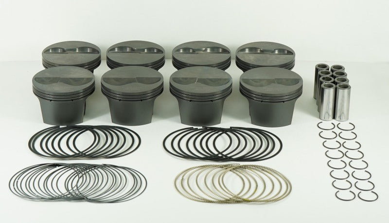 Mahle MS Piston Set SBC 358ci 4.030in Bore 3.5in Stroke 5.7in Rod .927 Pin -8cc 12.0 CR Set of 8