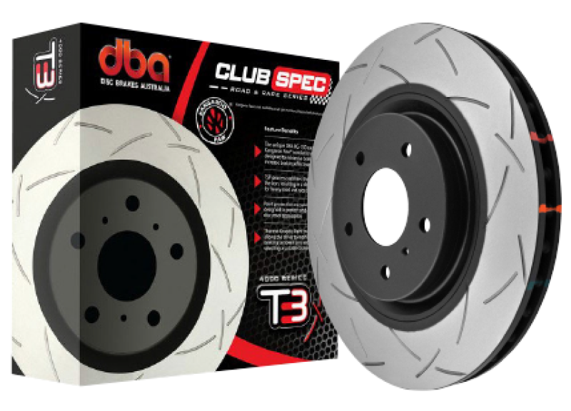 DBA 2020+ Chevrolet Corvette C8 J55 Z51 Front Slotted 4000 Series Rotor