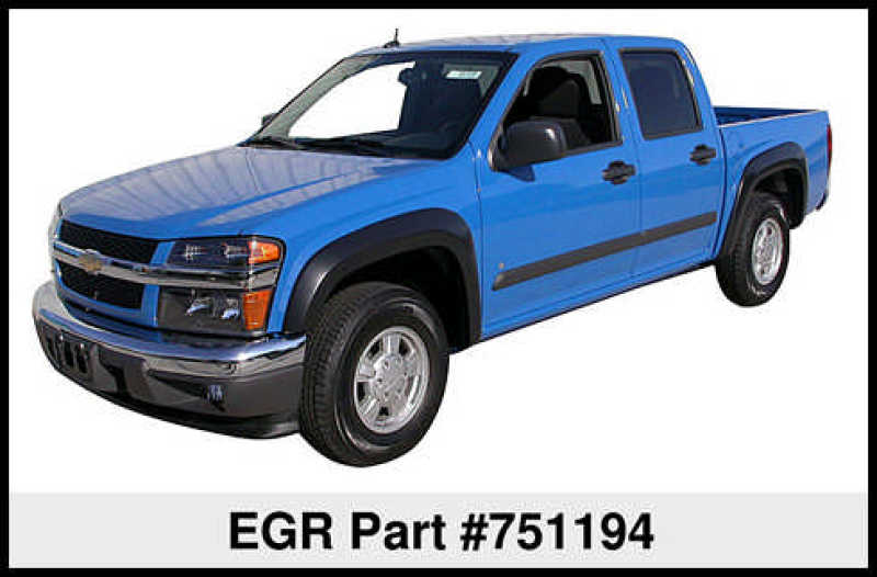 
                      
                        EGR 04-12 Chevy Colorado/GMC Canyon Rugged Look Fender Flares - Set (751194)
                      
                    