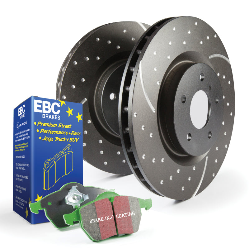 
                      
                        EBC S10 Kits Greenstuff Pads and GD Rotors
                      
                    