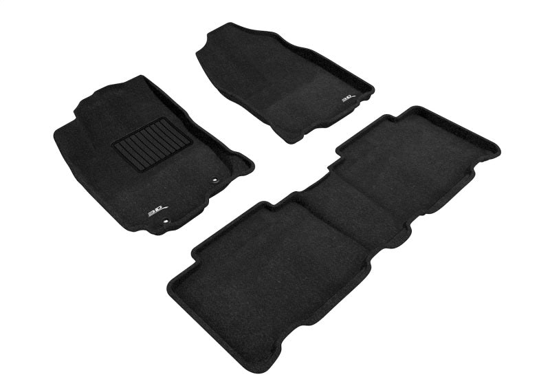 3D Maxpider 13-18 Toyota Rav4 Elegant 1st 2nd Row - Floor Mat Set (Black)