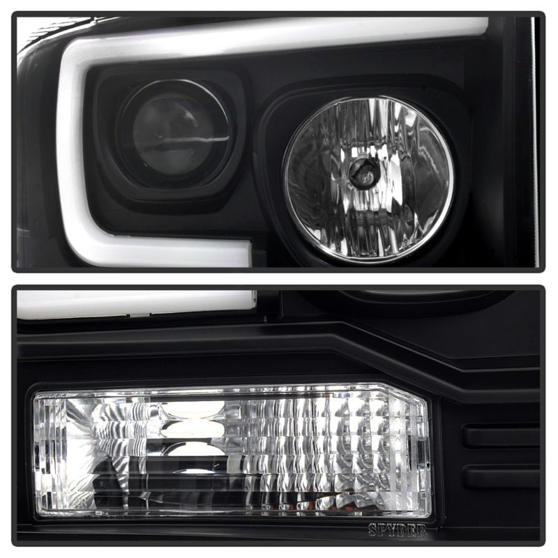 
                      
                        Spyder Ford F250/350/450 05-07 Projector Headlights - Light Bar DRL LED - Black PRO-YD-FS05V2-LB-BK
                      
                    