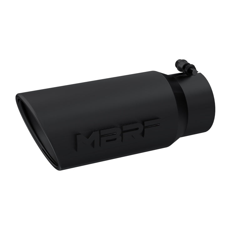 
                      
                        MBRP Universal Tip 5 O.D. Angled Rolled End 4 inlet 12 length - Black Finish
                      
                    