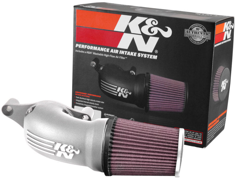 
                      
                        K&N 17-18 Harley Davidson Touring Models Performance Air Intake System Silver
                      
                    