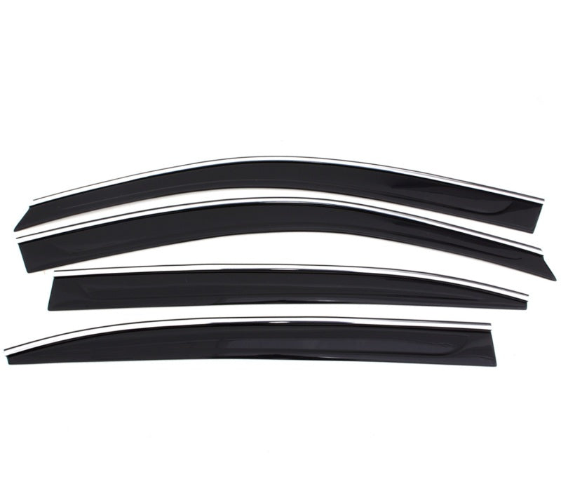 
                      
                        AVS 12-14 Toyota Camry Ventvisor Low Profile Deflectors 4pc - Smoke w/Chrome Trim
                      
                    