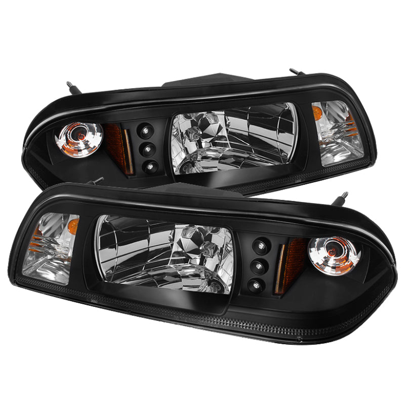 
                      
                        Spyder Ford Mustang 87-93 1PC LED (Replaceable LEDs)Crystal Headlights Black HD-YD-FM87-1PC-LED-BK
                      
                    