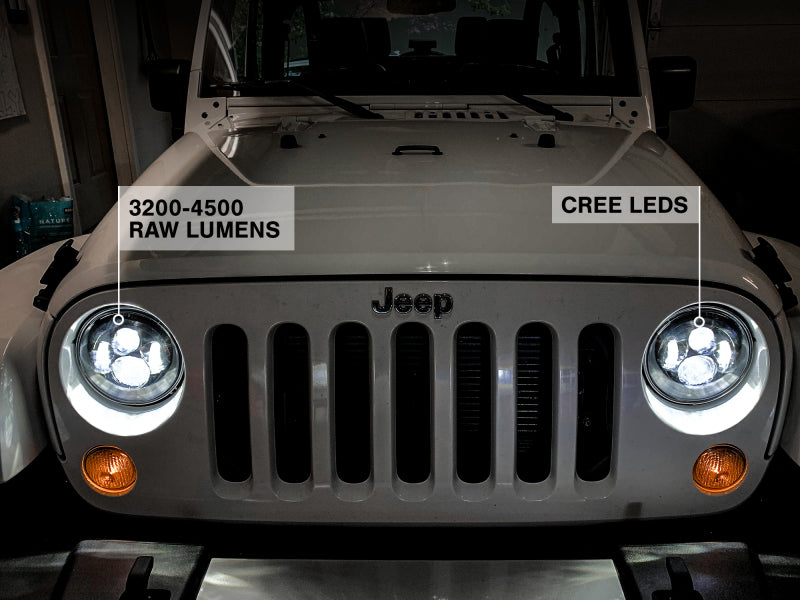 
                      
                        Raxiom 97-18 Jeep Wrangler TJ/JK Axial Series LED Daymaker Headlights- Black Housing (Clear Lens)
                      
                    