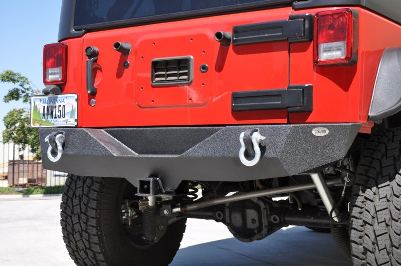 
                      
                        DV8 Offroad 07-18 Jeep Wrangler JK Steel Mid Length Rear Bumper
                      
                    