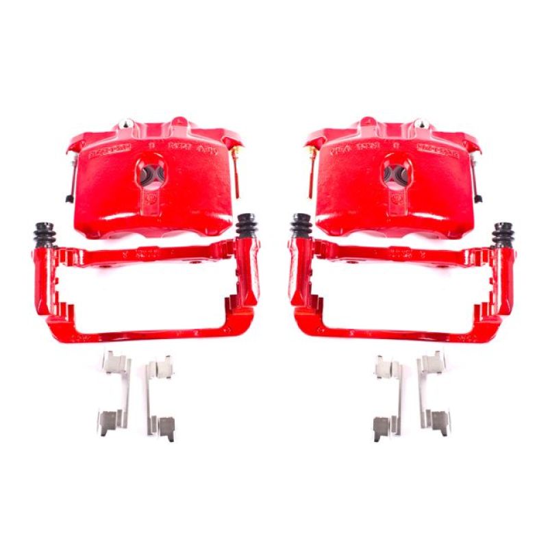 Power Stop 03-06 Cadillac Escalade Rear Red Calipers w/Brackets - Pair