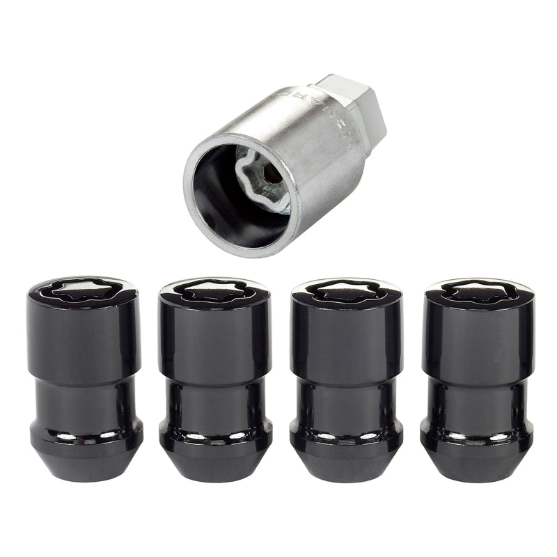 
                      
                        McGard Wheel Lock Nut Set - 4pk. (Cone Seat) 1/2-20 / 3/4 & 13/16 Dual Hex / 1.46in. Length - Black
                      
                    