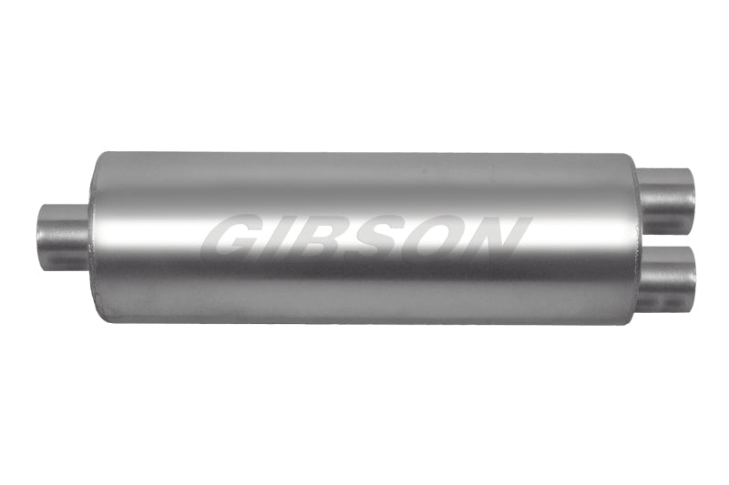 
                      
                        Gibson SFT Superflow Center/Dual Round Muffler - 7x24in/3in Inlet/2.5in Outlet - Stainless
                      
                    