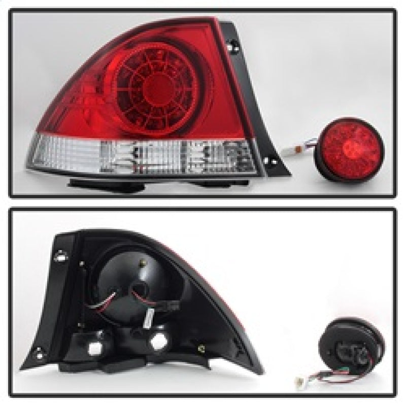 
                      
                        Spyder 01-03 Lexus IS300 LED Tail Lights - Red Clear ALT-YD-LIS300-LED-SET-RC
                      
                    