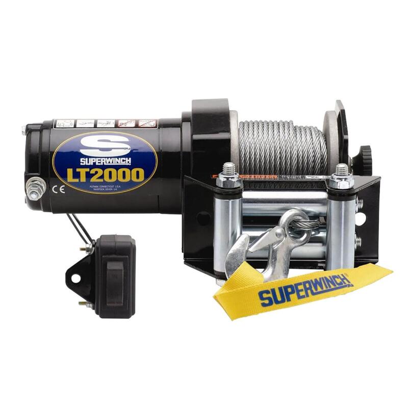 Superwinch 2000 LBS 12V DC 5/32in x 49ft Steel Rope LT2000 Winch