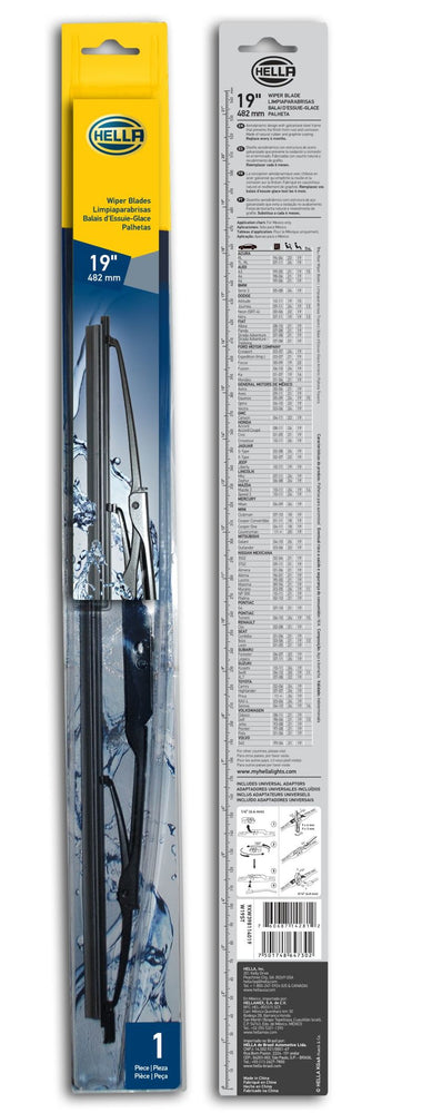 
                      
                        Hella Standard Wiper Blade 19in - Single
                      
                    