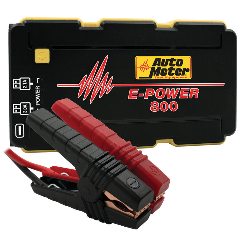 Autometer Jump Starter 12V Emergency Battery Pack 800A Peak/2220 MAH