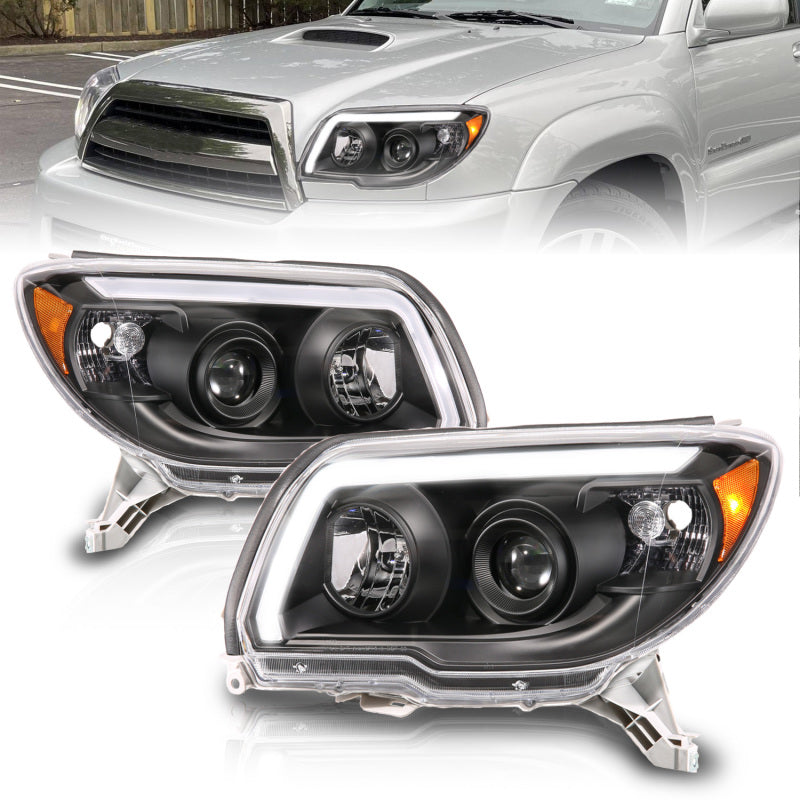 
                      
                        ANZO 06-09 Toyota 4 Runner Projector Headlights Plank Style - Black
                      
                    