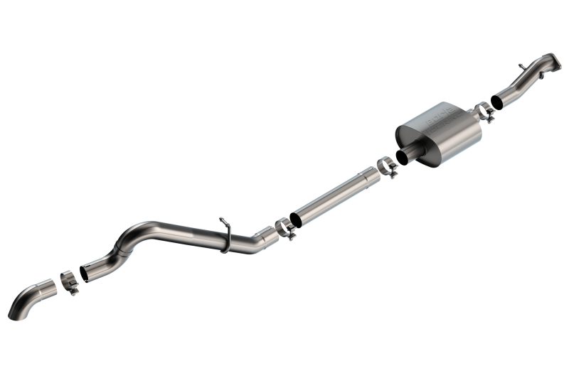 Borla 21-22 Ford Bronco 2.3L 2DR/4DR T-304 Stainless Steel Cat-Back Touring Exhaust - Brushed