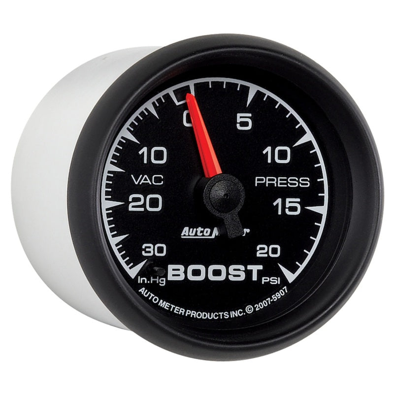 
                      
                        Autometer ES 52.4mm 30 In. HG/20 PSI Vacuum/Boost Gauge
                      
                    