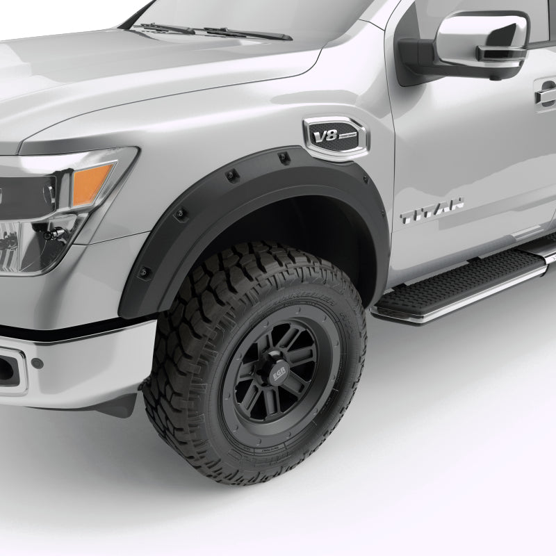 
                      
                        EGR 2017 Nissan Titan Bolt-On Look Fender Flares - Set - Black Matte (796005)
                      
                    