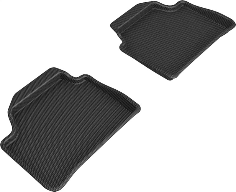 3D Maxpider 12-19 BMW 1 Series Kagu  Rear Floor Mat- Black