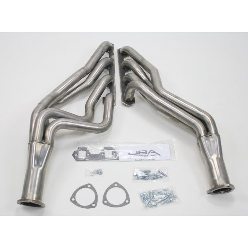 
                      
                        JBA 65-73 Ford Mustang 260-302 SBF 4 Speed C4/C6/AOD 1-3/4in Primary Raw 409SS Long Tube Header
                      
                    