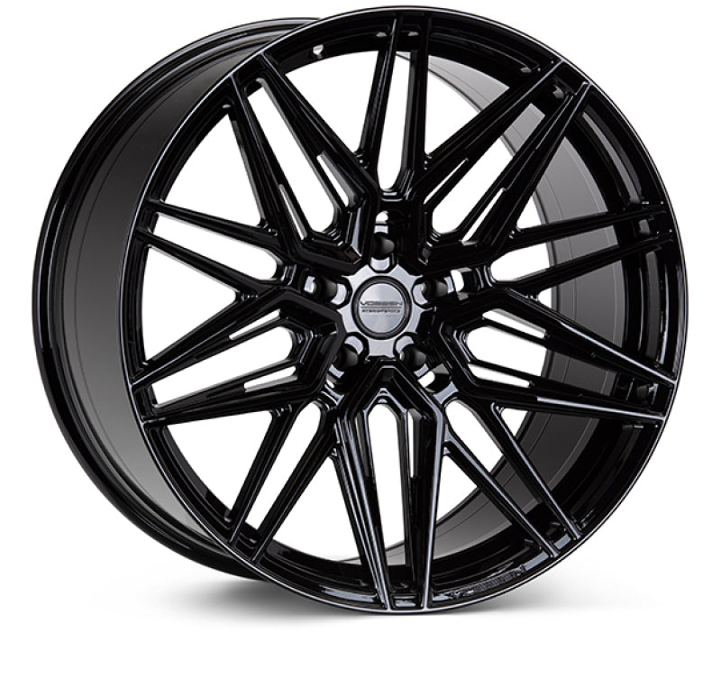 Vossen HF-7 22x9 / 5x120 / ET30 / Flat Face / 72.56 - Gloss Black Wheel