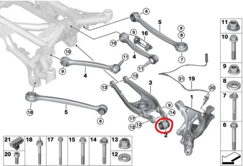 
                      
                        SPL Parts 04-19 BMW 3 Series/4 Series (E9X/F3X/F8X) Rear Lower Control Arm Knuckle Bushing
                      
                    