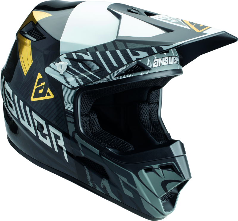 Answer AR3 Ronin Helmet Black/White/Gold - 2XL