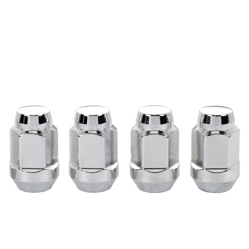 
                      
                        McGard Hex Lug Nut (Cone Seat Bulge Style) M14X1.5 / 22mm Hex / 1.635in. Length (4-Pack) - Chrome
                      
                    