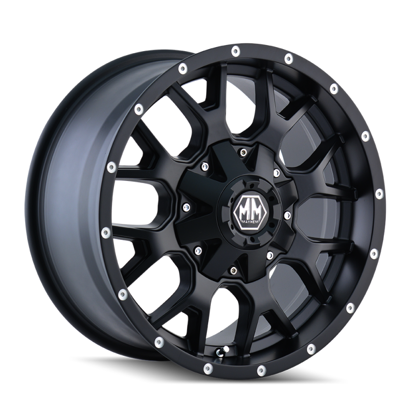 Mayhem 8015 Warrior 17x9 / 5x127 BP / -12mm Offset / 87mm Hub Matte Black Wheel