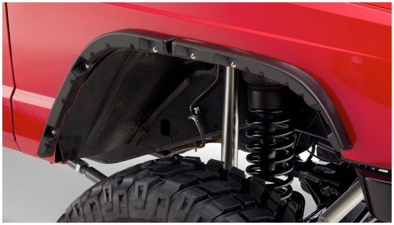 
                      
                        Bushwacker 84-01 Jeep Cherokee Flat Style Flares 4pc - Black
                      
                    