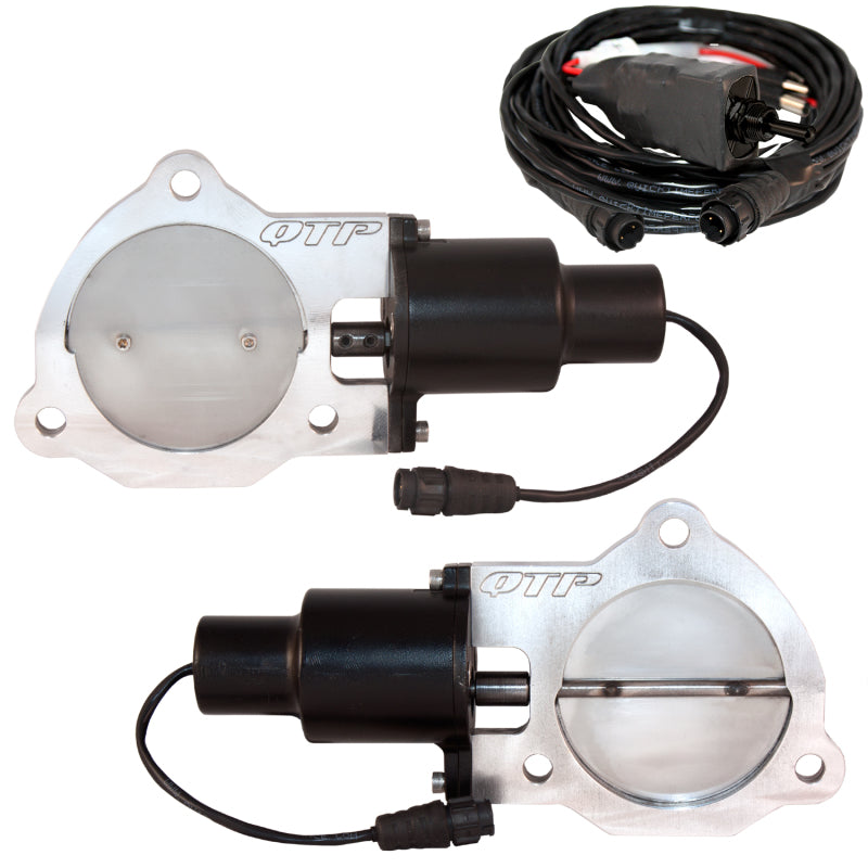 
                      
                        QTP 3.5in Bolt-On QTEC Dual Electric Cutout Valves - Pair
                      
                    