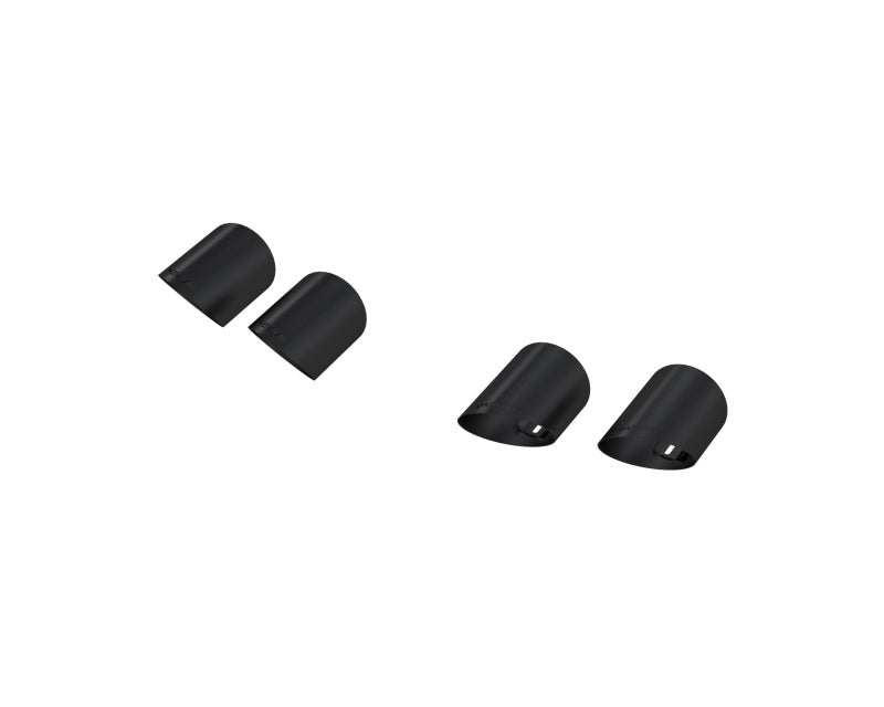 
                      
                        MBRP 15-24 Ford Mustang T304 SS 4in OD / 6.5in Length Quad Tip Cover Kit - Black Tip
                      
                    