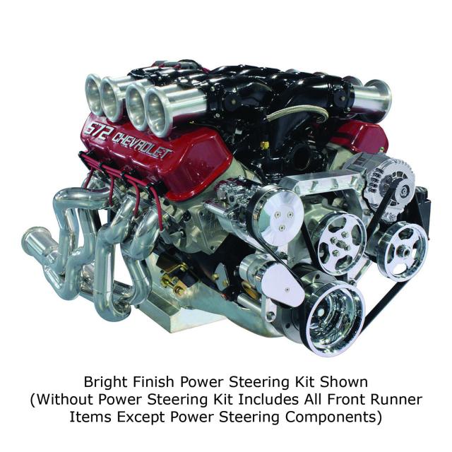 172022 - Front Runner™ Drive System, Big Block Chevrolet, Bright/Chrome, without Power Steering