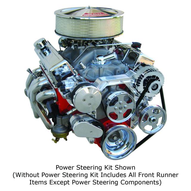 175020-SCA - Front Runner™ Drive System, Small Block Chevrolet, Bright, without Power Steering