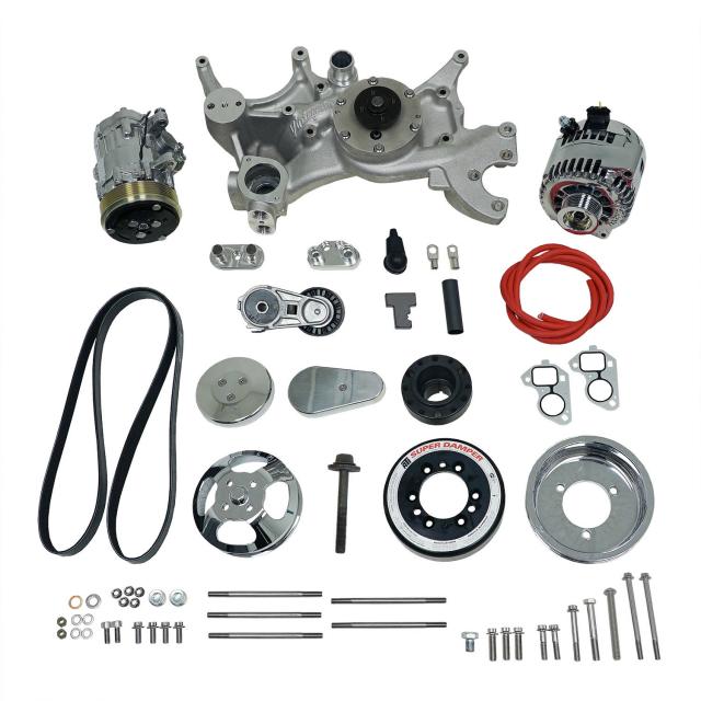 175030 - Front Runner™ Drive System GM LS7 Dry-Sump Polished/Chrome without Power Steering