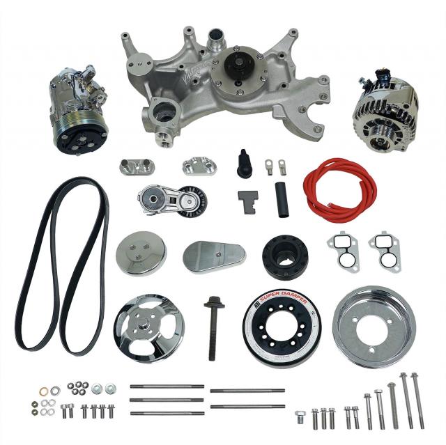 175032 - Front Runner™ Drive System GM LS7 Dry-Sump Chrome/Polished without Power Steering