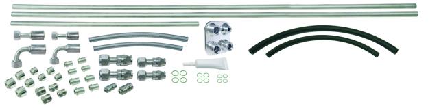 31203-VUQ - ProLine Stainless Steel AC line kit R-12 - 134a with 4-way bulkhead