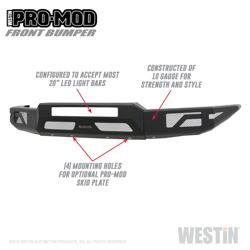 
                      
                        Westin 15-20 Chevrolet Colorado Pro-Mod Front Bumper
                      
                    