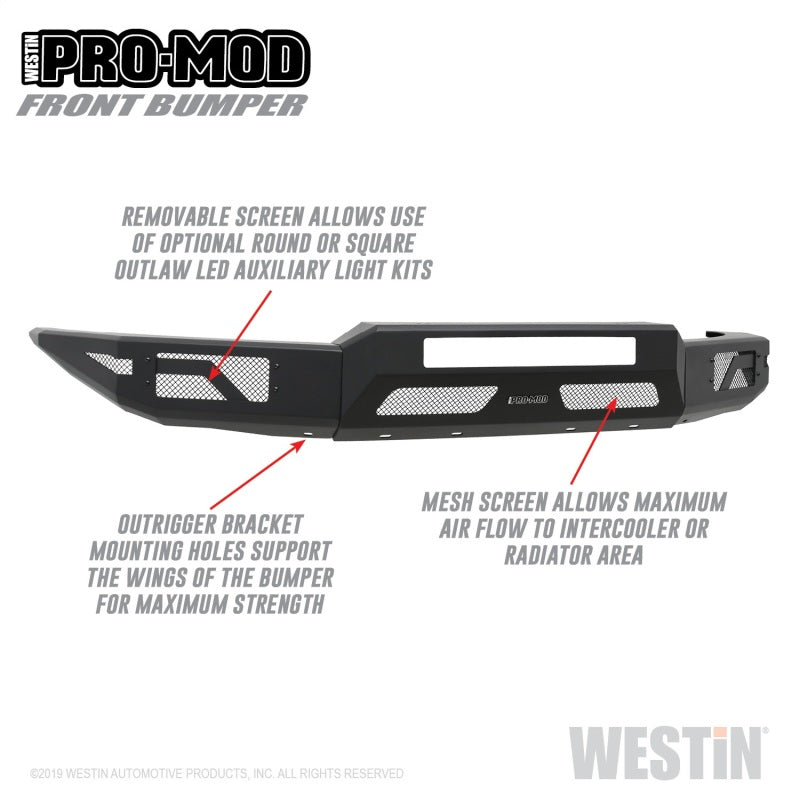 
                      
                        Westin 15-20 Chevrolet Colorado Pro-Mod Front Bumper
                      
                    