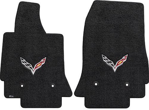 Corvette 2014 - 2016 2Pc Mats Ebony Ultimat C7 Logo