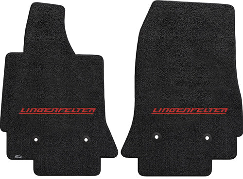 Lingenfelter C7 Corvette LLoyds Mats Red Logo on Black Floor Mats