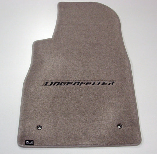 Lingenfelter C6 Corvette LLoyds Mats 7 Logo Color Choices on Black Floor Mats 2005-2013